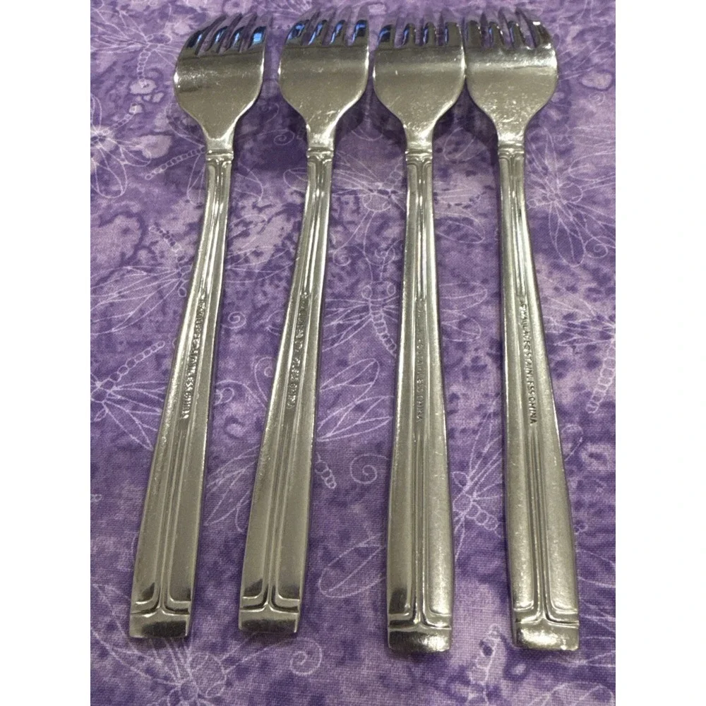 Wallace WAS244 Stainless Steel‎ Flatware Dinner Forks Fork Set Of 4